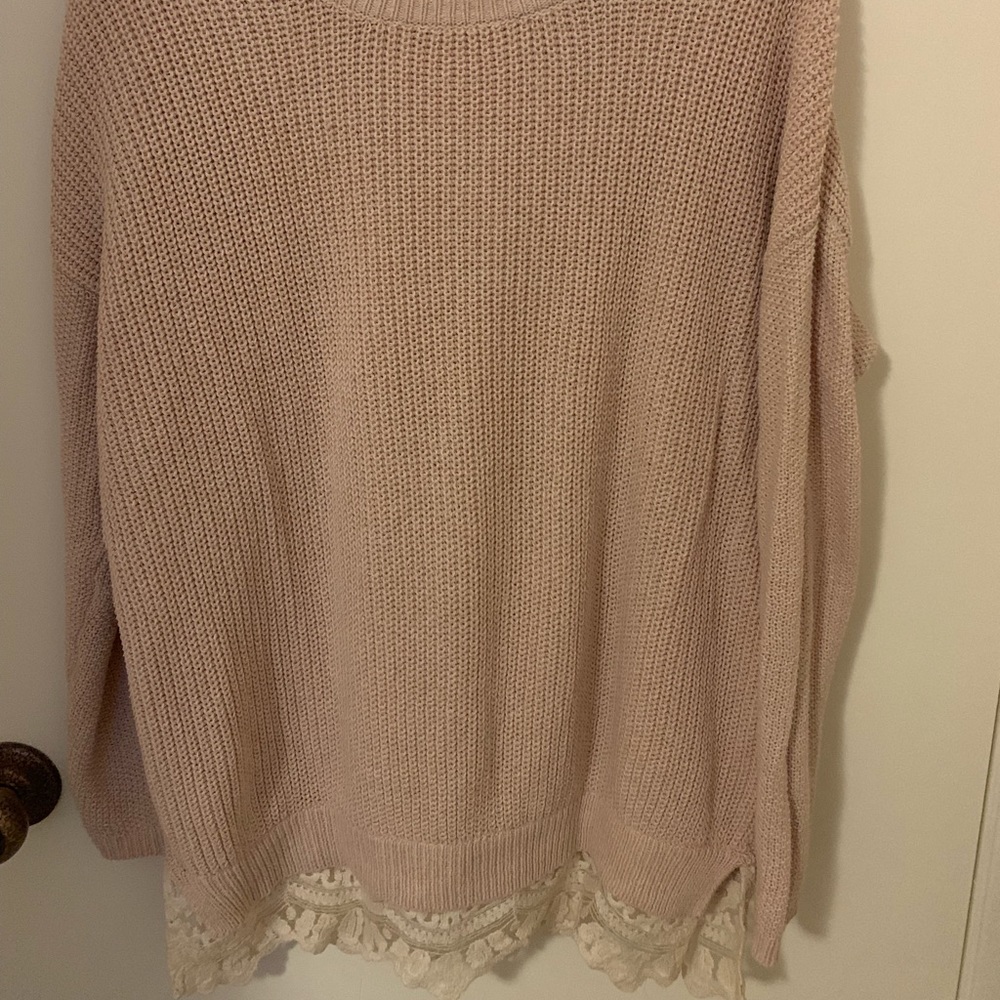 Women’s Light Pink Pins & Needle Sweater